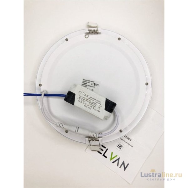 Встраиваемый светильник Elvan VLS-102R-18W-WH-Wh