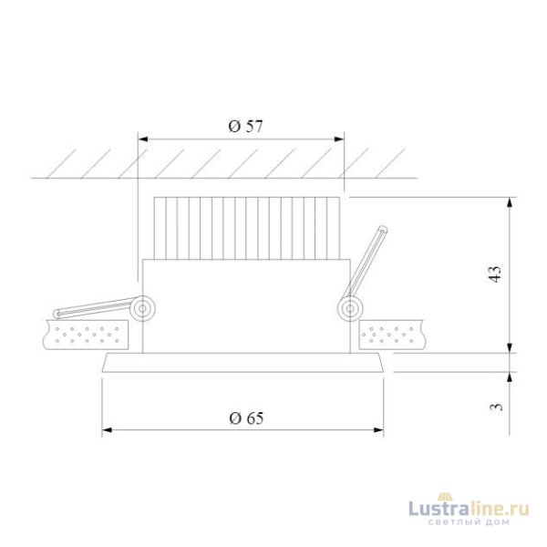 Встраиваемый светильник Elektrostandard Kita 4690389177279 Встраиваемый светильник Elektrostandard Kita 4690389177279