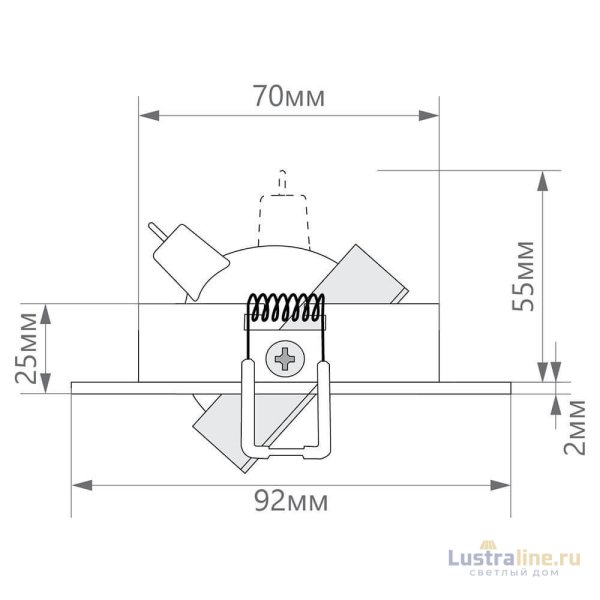 Встраиваемый светильник Feron DL2801 32638 Встраиваемый светильник Feron DL2801 32638