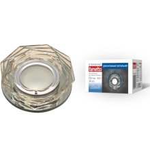 Встраиваемый светильник Fametto Luciole DLS-L122 GU5.3 BRONZE/CLEAR UL-00000370