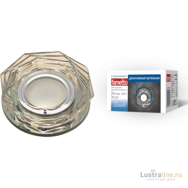 Встраиваемый светильник Fametto Luciole DLS-L122 GU5.3 BRONZE/CLEAR UL-00000370