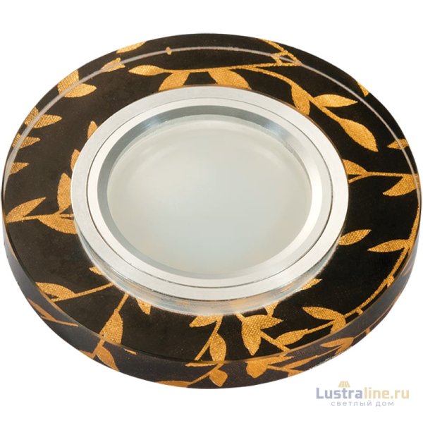 Встраиваемый светильник Fametto Luciole DLS-L204 GU5.3 CHROME/BLACK UL-00000379