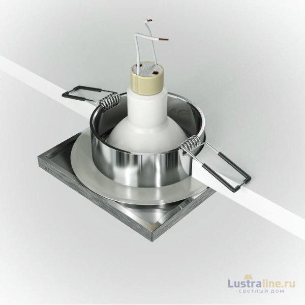 Встраиваемый светильник Maytoni Technical Stark DL083-01-GU10-SQ-S Встраиваемый светильник Maytoni Technical Stark DL083-01-GU10-SQ-S
