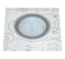 Встраиваемый светильник Fametto Peonia DLS-P203 GU5.3 CHROME/WHITE 10127