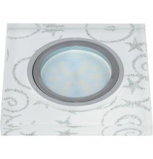Встраиваемый светильник Fametto Peonia DLS-P203 GU5.3 CHROME/WHITE 10127