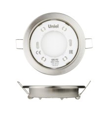 Встраиваемый светильник (UL-00005054) Uniel GX53/H2 Nickel 10 Prom