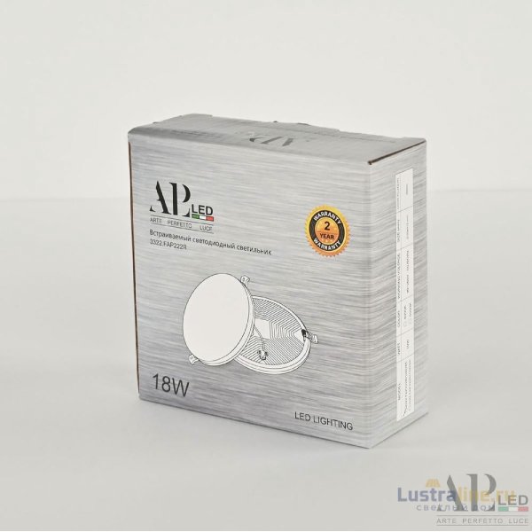 Встраиваемый светильник Arte Perfetto Luce Ingrid 3322.FAP222R/18W/4K Встраиваемый светильник Arte Perfetto Luce Ingrid 3322.FAP222R/18W/4K