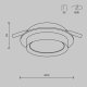 Встраиваемый светильник Maytoni Technical Hoop DL086-GX53-RD-W