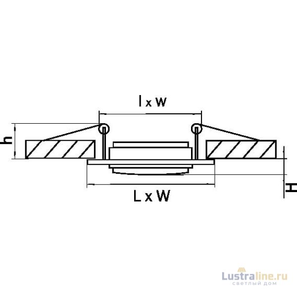 Встраиваемый светильник Lightstar Singo 011621
