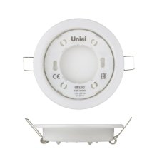 Встраиваемый светильник (UL-00005051) Uniel GX53/H2 White 10 Prom