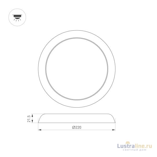 Встраиваемый светильник Arlight CL-Fiokk-R220-18W Day4000-Mix 033445 Встраиваемый светильник Arlight CL-Fiokk-R220-18W Day4000-Mix 033445