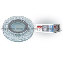 Встраиваемый светильник Fametto Peonia DLS-P102 GU5.3 CHROME/CLEAR
