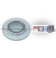 Встраиваемый светильник Fametto Peonia DLS-P102 GU5.3 CHROME/CLEAR