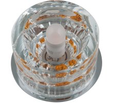 Встраиваемый светильник Fametto DLS-F119 G9 CHROME/CLEAR+GOLD 10751