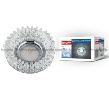 Встраиваемый светильник Fametto Peonia DLS-P113 GU5.3 CHROME/CLEAR