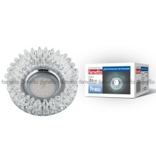 Встраиваемый светильник Fametto Peonia DLS-P113 GU5.3 CHROME/CLEAR