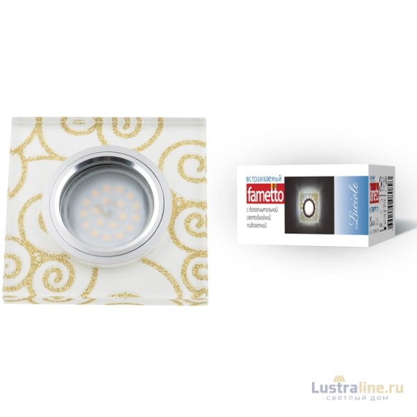 Встраиваемый светильник Fametto Luciole DLS-L207 GU5.3 CHROME/WHITE UL-00000382 Встраиваемый светильник Fametto Luciole DLS-L207 GU5.3 CHROME/WHITE UL-00000382