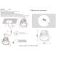 Встраиваемый светильник Crystal Lux CLT 005C108 BL 4000K