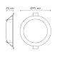 Встраиваемый светильник Gauss Downlight 9100420205T