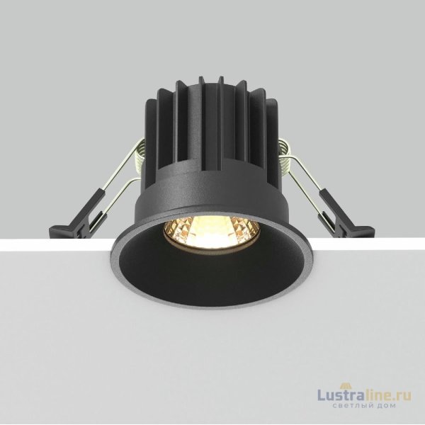 Встраиваемый светильник Maytoni Round DL058-7W2.7K-B Встраиваемый светильник Maytoni Round DL058-7W2.7K-B