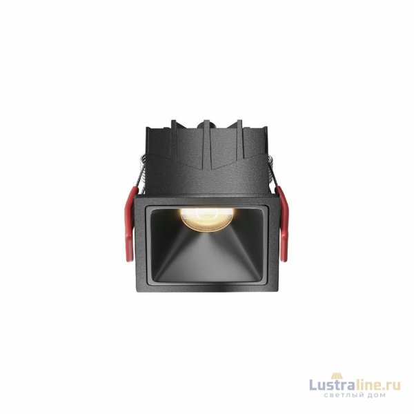 Встраиваемый светильник Maytoni Alfa LED DL043-01-10W3K-SQ-B-1