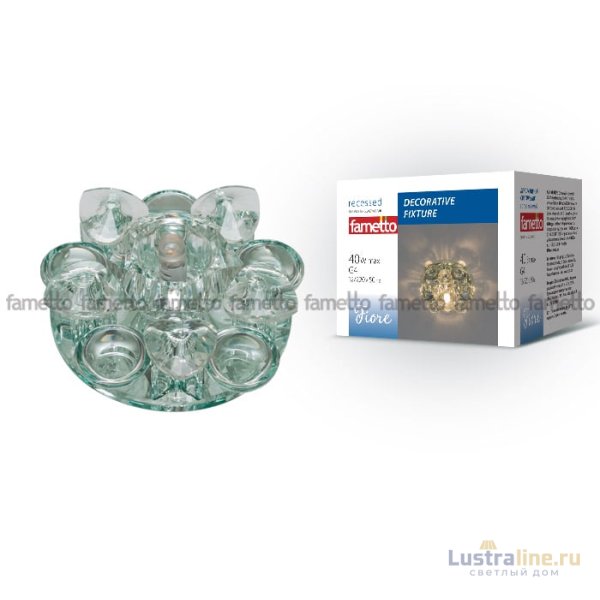 Встраиваемый светильник Fametto Fiore DLS-F123 G4 GLASSY/CLEAR Встраиваемый светильник Fametto Fiore DLS-F123 G4 GLASSY/CLEAR