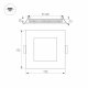Встраиваемый светодиодный светильник Arlight DL-172x172M-15W Warm White 020133