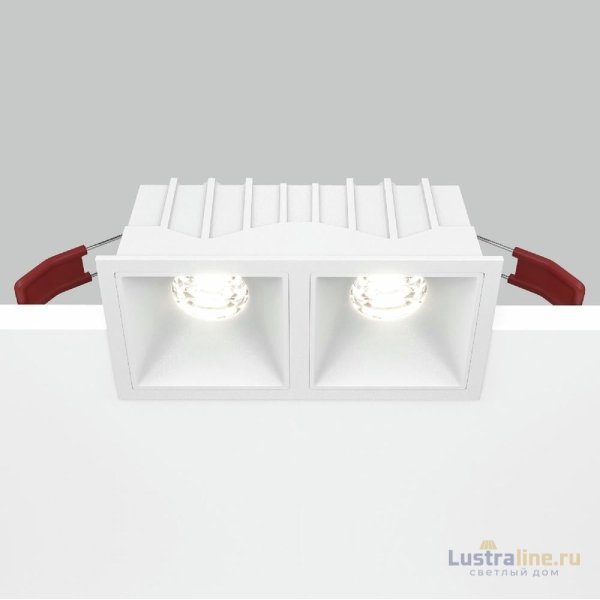 Встраиваемый светильник Maytoni Technical Alfa LED DL043-02-10W4K-SQ-W