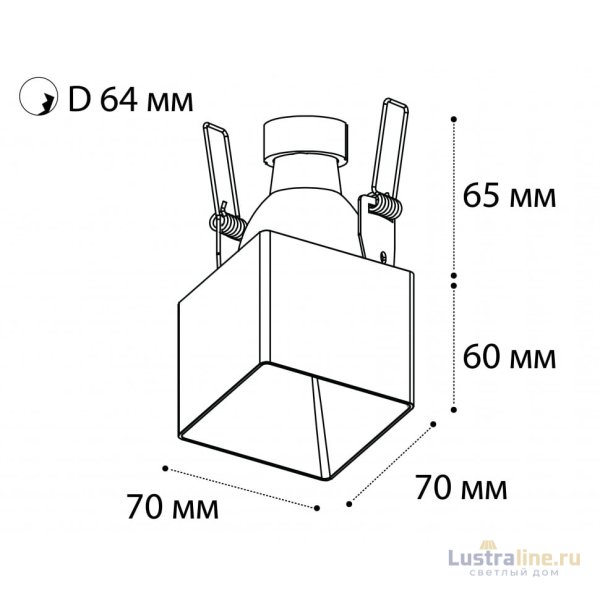 Встраиваемый светильник Italline DL 3024 white Встраиваемый светильник Italline DL 3024 white