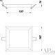 Встраиваемый светильник Arte Perfetto Luce Ingrid 3322.LDF12016/12W/6K