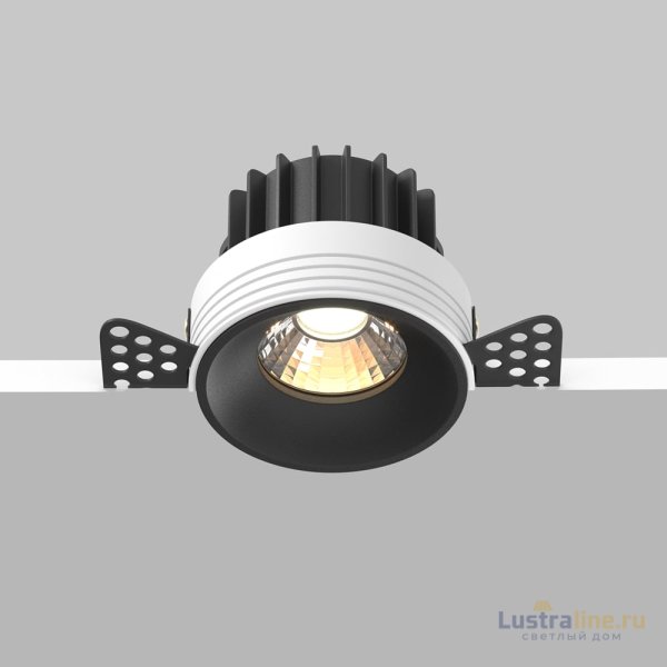 Встраиваемый светильник Maytoni Technical Downlight Round DL058-12W3K-TRS-B