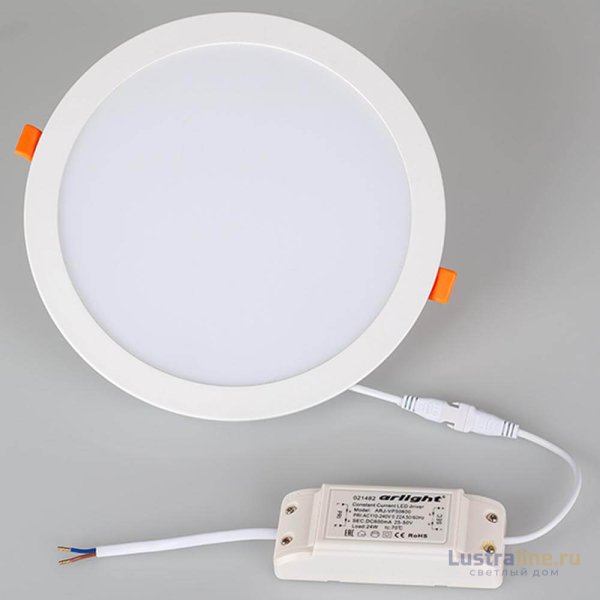Встраиваемый светодиодный светильник Arlight DL-BL225-24W White 021442