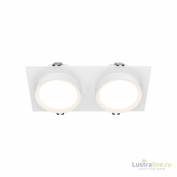 Встраиваемый светильник Maytoni Hoop DL086-02-GX53-SQ-W