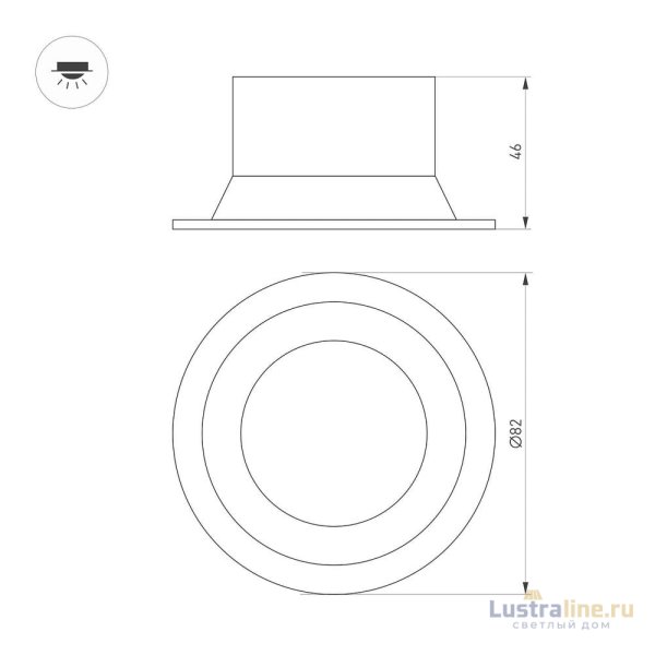 Встраиваемый светильник Arlight MS-BREEZE-BUILT-R82-9W Day4000 (WH, 85 deg, 230V) 035609 Встраиваемый светильник Arlight MS-BREEZE-BUILT-R82-9W Day4000 (WH, 85 deg, 230V) 035609