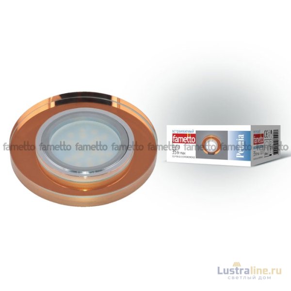 Встраиваемый светильник Fametto Peonia DLS-P106 GU5.3 CHROME/BRONZE Встраиваемый светильник Fametto Peonia DLS-P106 GU5.3 CHROME/BRONZE