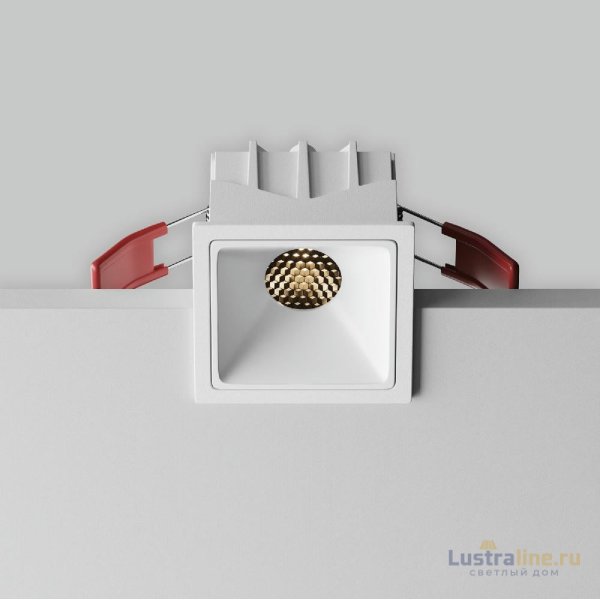 Встраиваемый светильник Maytoni Alfa led DL043-01-10W3K-SQ-W-1