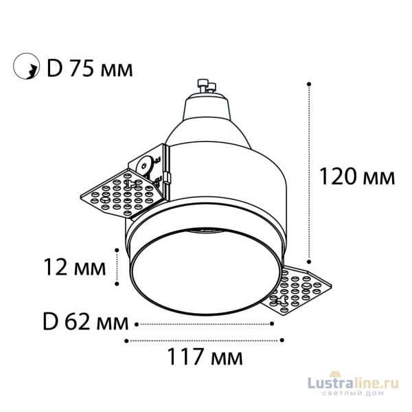 Встраиваемый светильник Italline DL 2248 white
