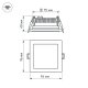 Встраиваемый светодиодный светильник Arlight LT-S96x96WH 6W Day White 014934