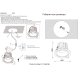 Встраиваемый светильник Crystal Lux CLT 005C98 WH