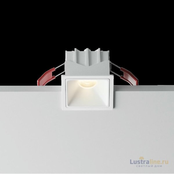 Встраиваемый светильник Maytoni Alfa led DL043-01-10W3K-SQ-W-1