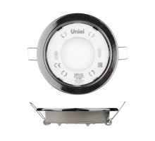 Встраиваемый светильник (UL-00005055) Uniel GX53/H2 Black Chrome 10 Prom
