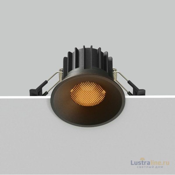 Встраиваемый светильник Maytoni Round DL058-12W2.7K-B