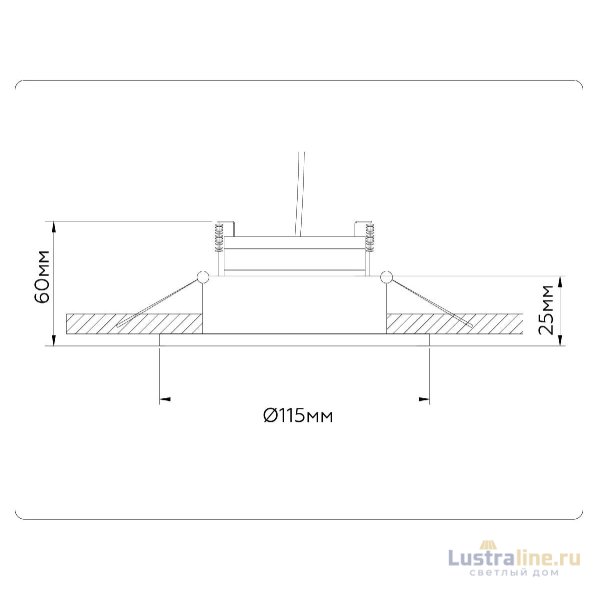 Встраиваемый светильник Ambrella Light GX Standard Tech Techno Spot TN52334