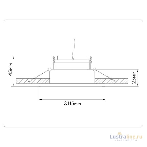 Встраиваемый светильник Ambrella Light GX Standard Tech Techno Spot TN51913