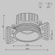 Встраиваемый светильник Maytoni Round DL058-12W4K-TRS-BS