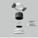 Встраиваемый светильник Maytoni Round DL058-12W3K-TRS-W