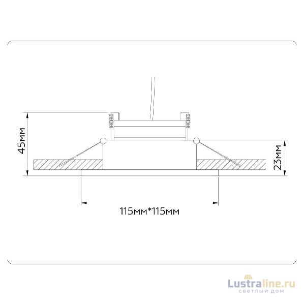 Встраиваемый светильник Ambrella Light GX Standard Tech Techno Spot TN51915