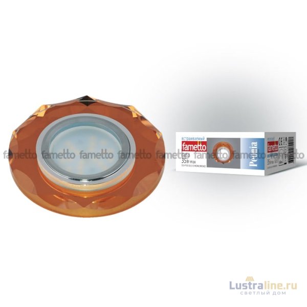 Встраиваемый светильник Fametto Peonia DLS-P105 GU5.3 CHROME/BRONZE Встраиваемый светильник Fametto Peonia DLS-P105 GU5.3 CHROME/BRONZE