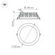 Встраиваемый светодиодный светильник Arlight LTD-220WH-Frost-30W Warm White 021070