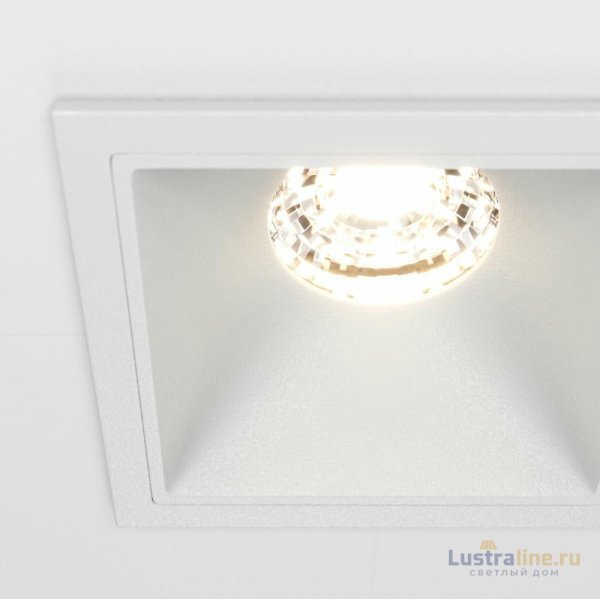 Встраиваемый светильник Maytoni Technical Alfa LED DL043-01-10W3K-SQ-W